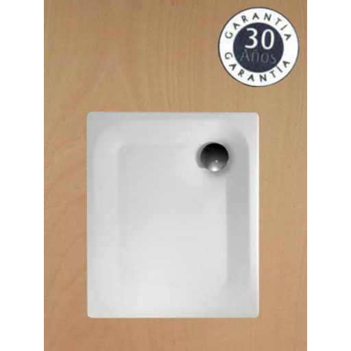 METALIBERICA PLATO DUCHA ACERO LOIRA 90X75 BLANCO